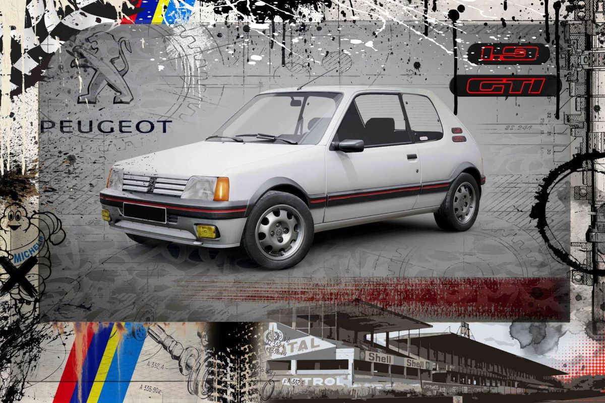 205 GTI White Dollart