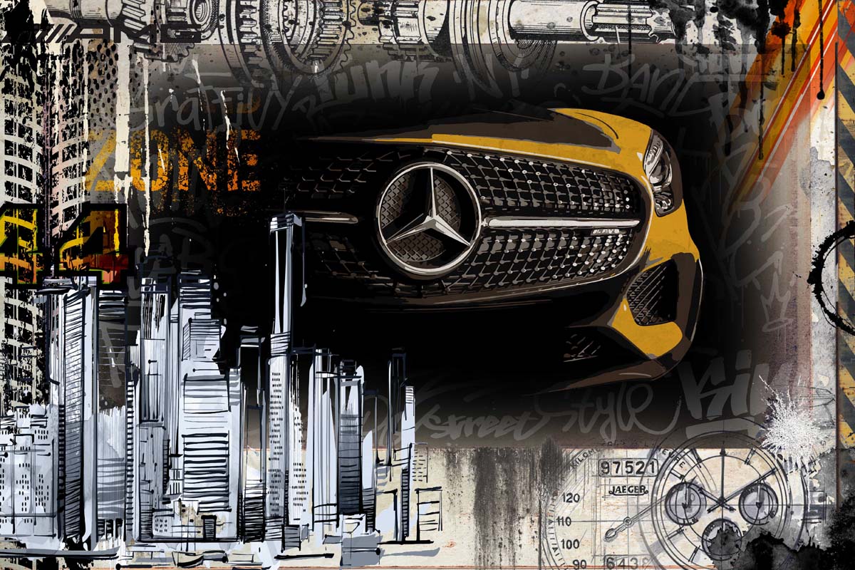 Mercedes Yellow Dollart