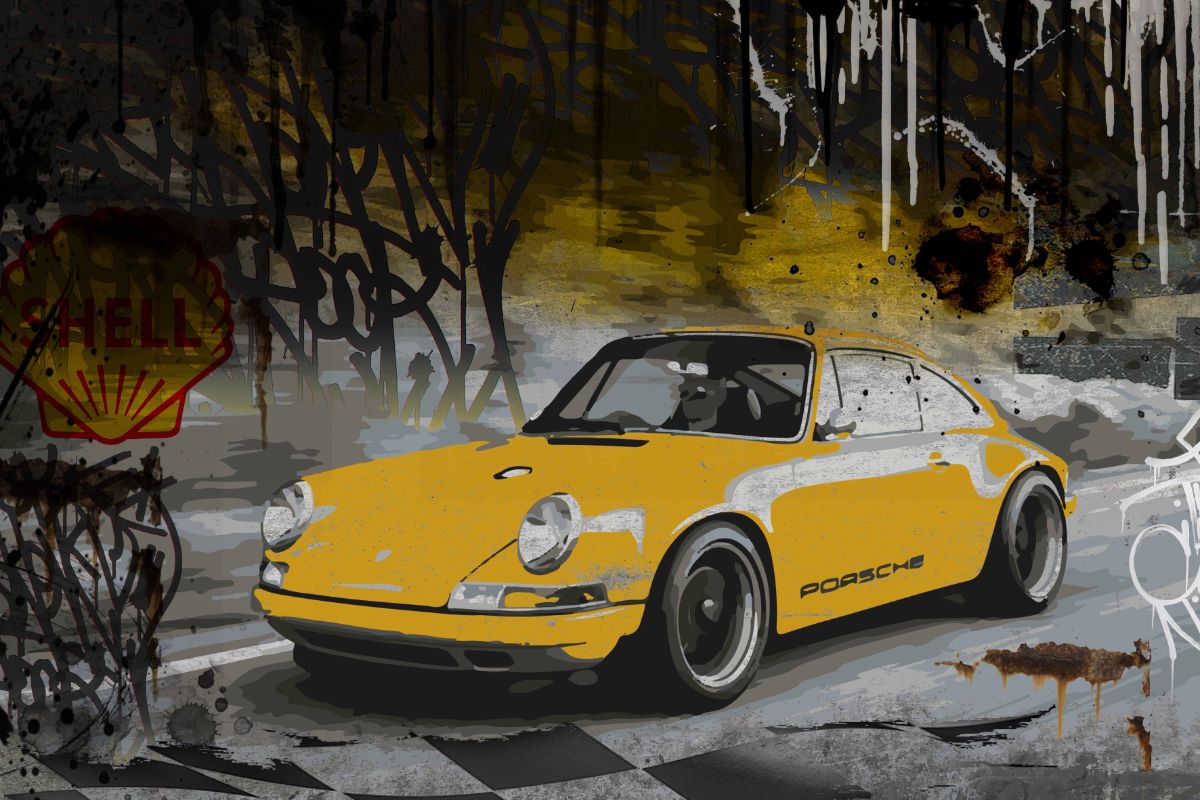 Porsche Singer Yellow 2